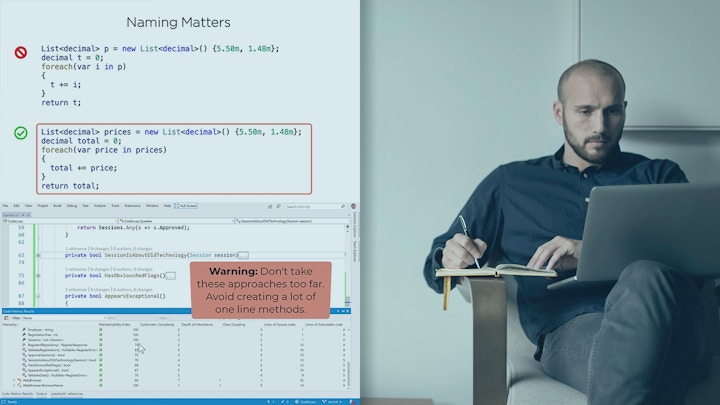 Clean Coding Principles in C# course thumbnail