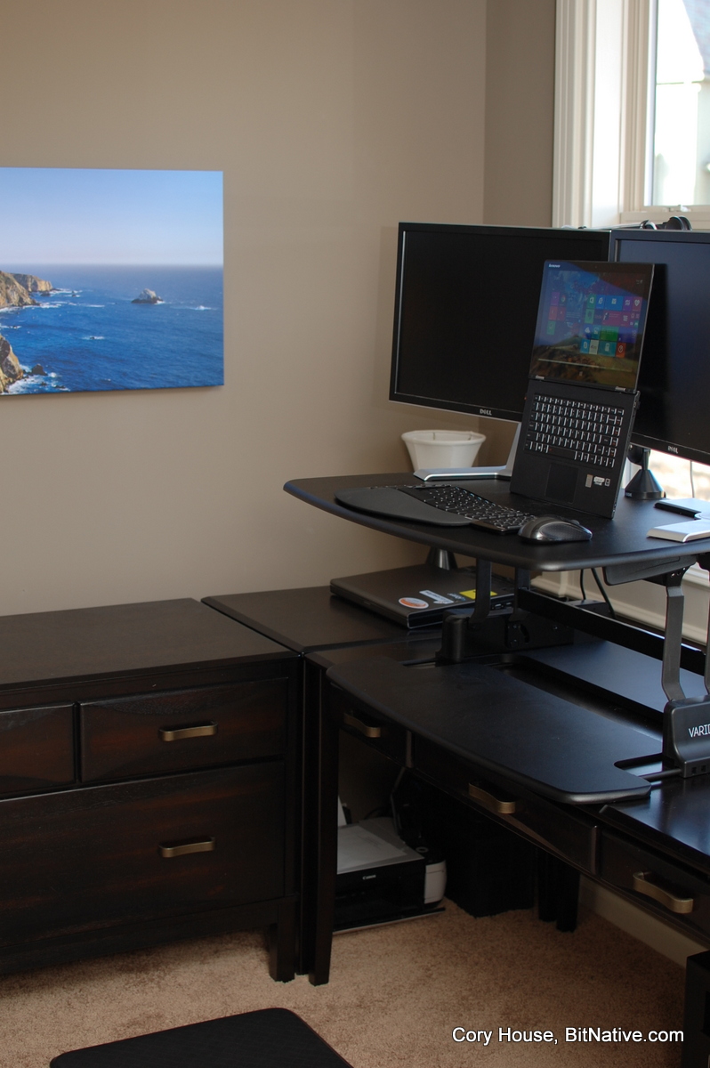 Standing desk setup